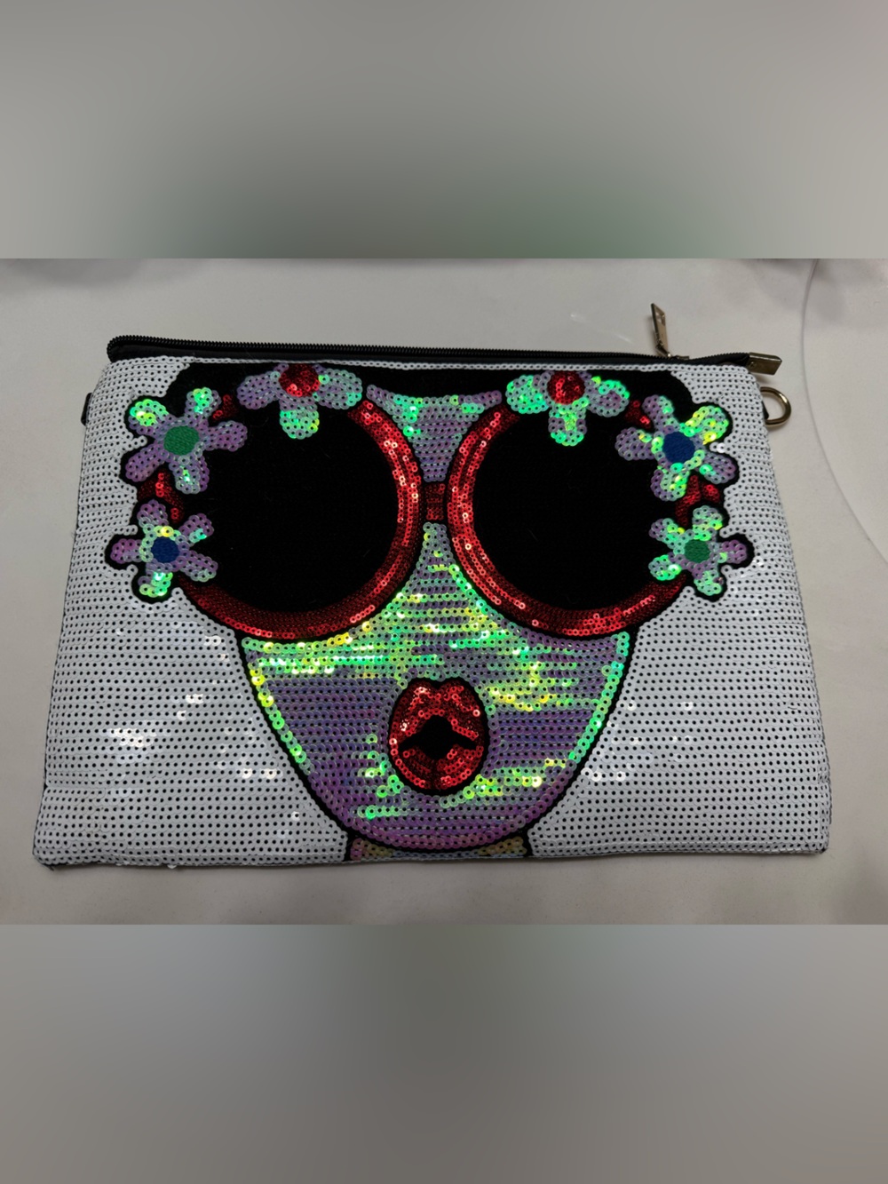 Cute sequin face bag